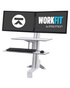 Ergotron WorkFit-S Dual with Worksurface+