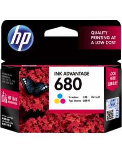 HP 680 Tri-Color Original Ink Advantage Cartridge