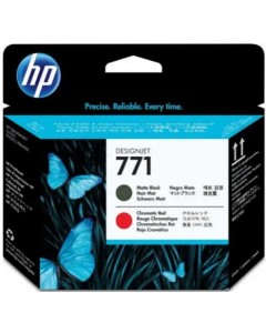 HP 771 Matte Black/Chromatic Red DesignJet Printhead